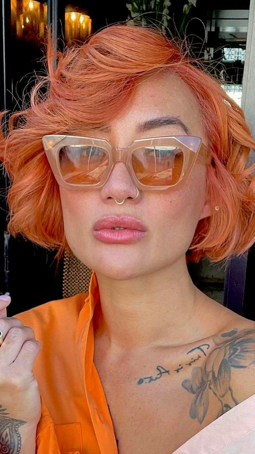 Short Pixie Bob In Orange Ginger — Trendy Ginger Hair