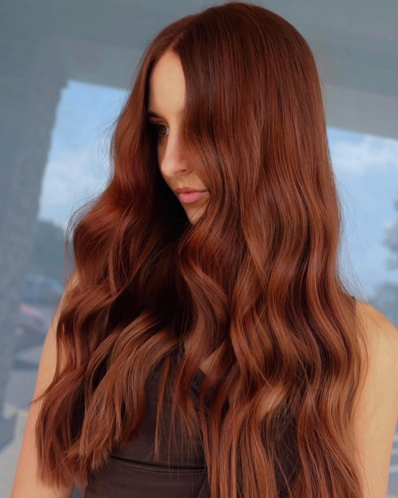 Long Layers In Rich Copper Ginger — Trendy Ginger Hair