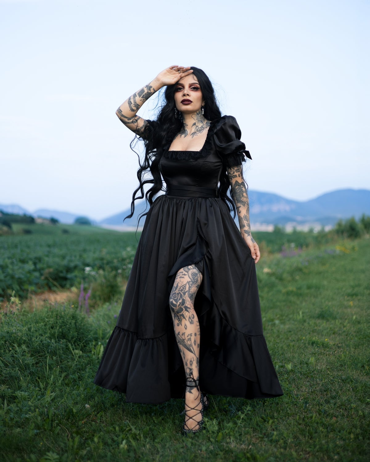 Dramatic Ballgown with Voluminous Skirt — Trendy Gothic Outfits