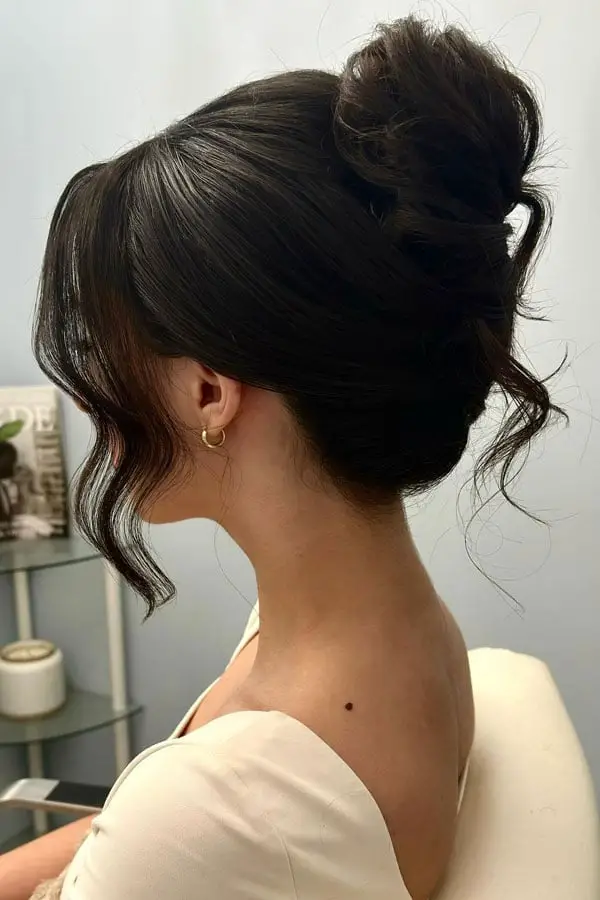 Voluminous Updo with Textured Curls and Blonde With Lighter Highlights Voluminous Updo with Textured Curls and Blonde With Lighter Highlights — Trendy Hair Up Hairstyles