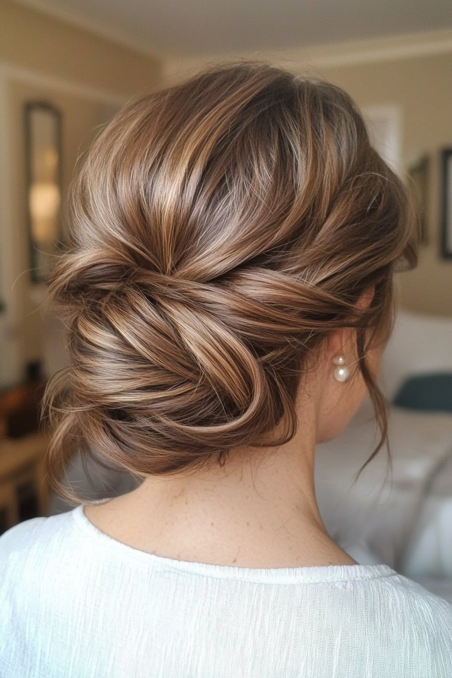 Classic Medium Brown Updo Classic Medium Brown Updo — Trendy Hair Up Hairstyles