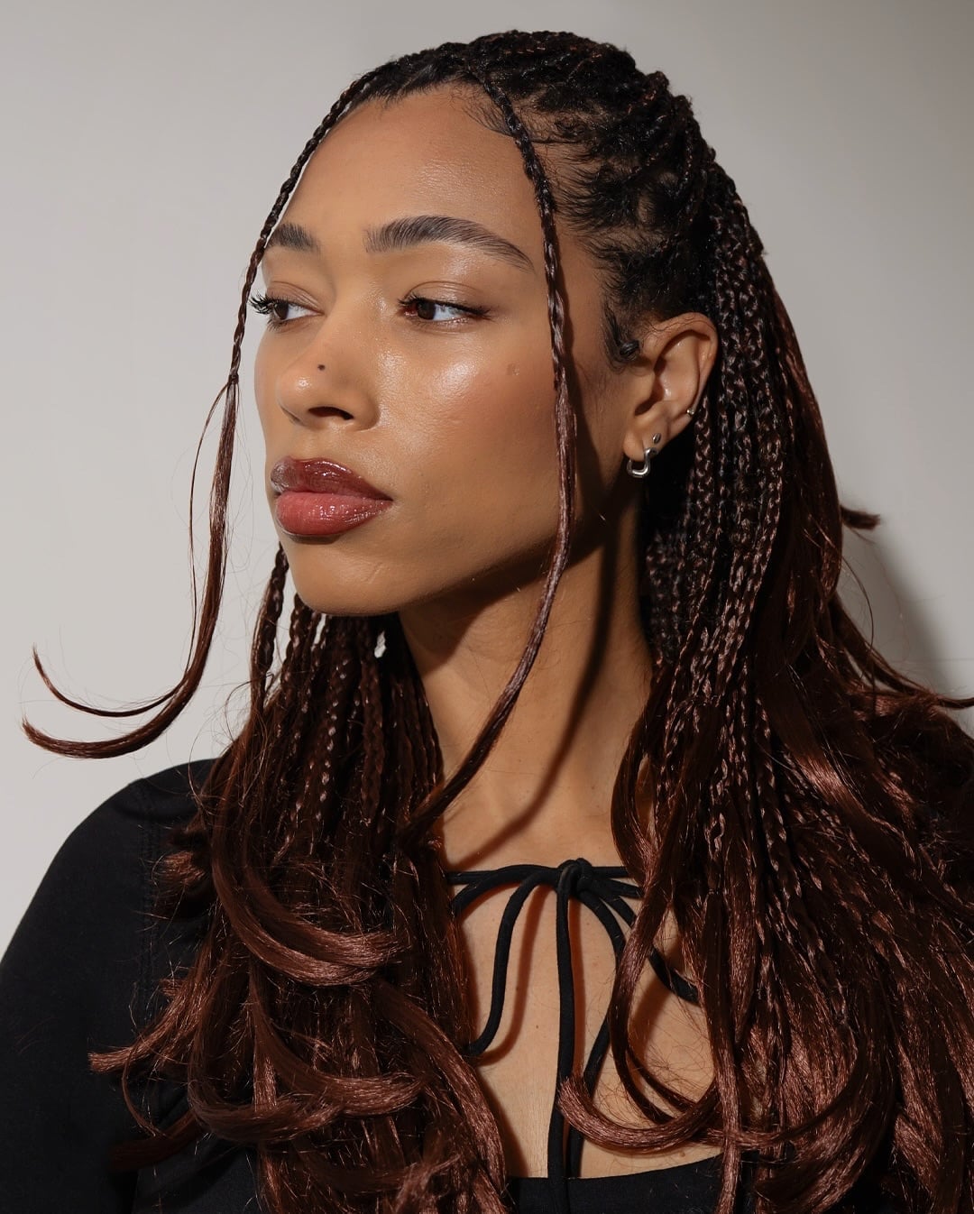 Mid-Back Thick Black Box Braids with Volume Mid-Back Thick Black Box Braids with Volume — Trendy Hairstyles for Black Women Braids