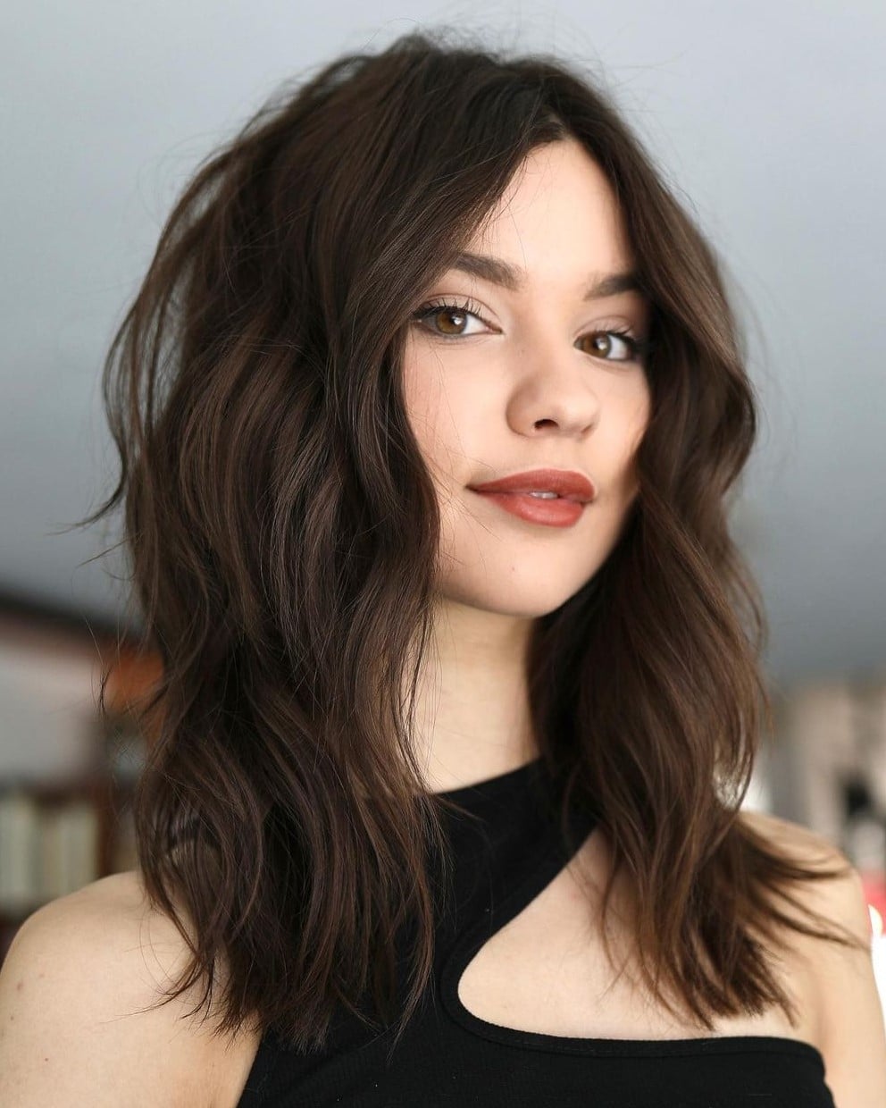 Collarbone Lob With Soft Natural Waves Collarbone Lob With Soft Natural Waves — Trendy Hairstyles for School