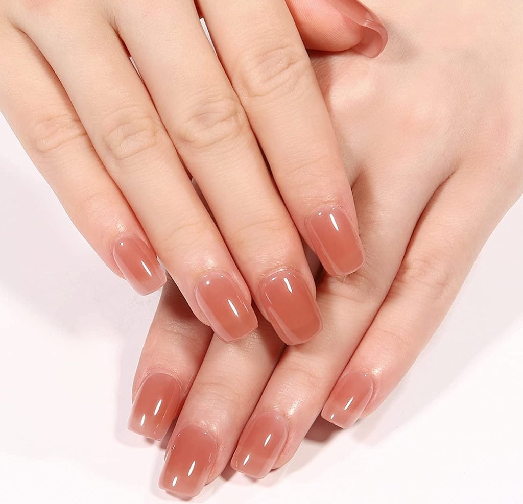 Medium Almond Minimalist Stripe Nails Medium Almond Minimalist Stripe Nails — Trendy Korean Nails
