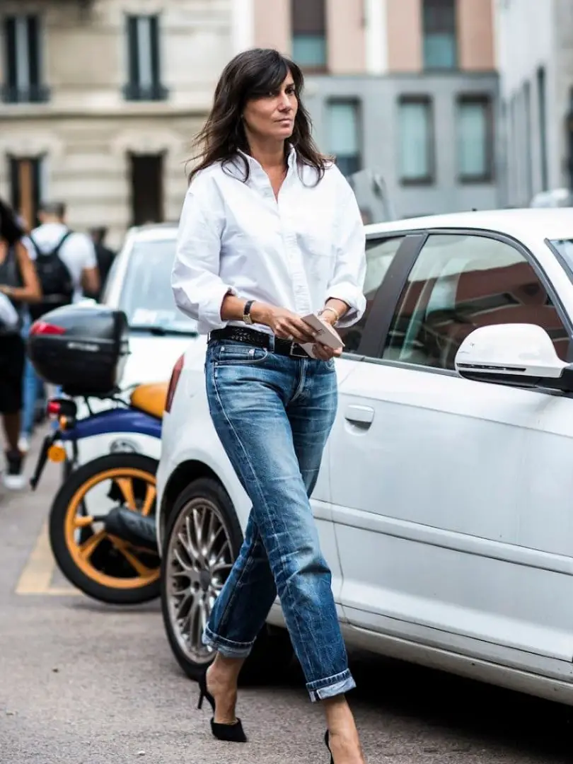 Classic White Shirt and Jeans for Timeless Chic Classic White Shirt and Jeans for Timeless Chic — Trendy Luxury Outfits