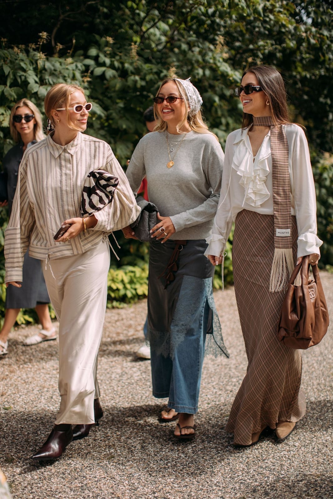 Striped Shirt and Cream Trousers for Relaxed Daytime Striped Shirt and Cream Trousers for Relaxed Daytime — Trendy Luxury Outfits