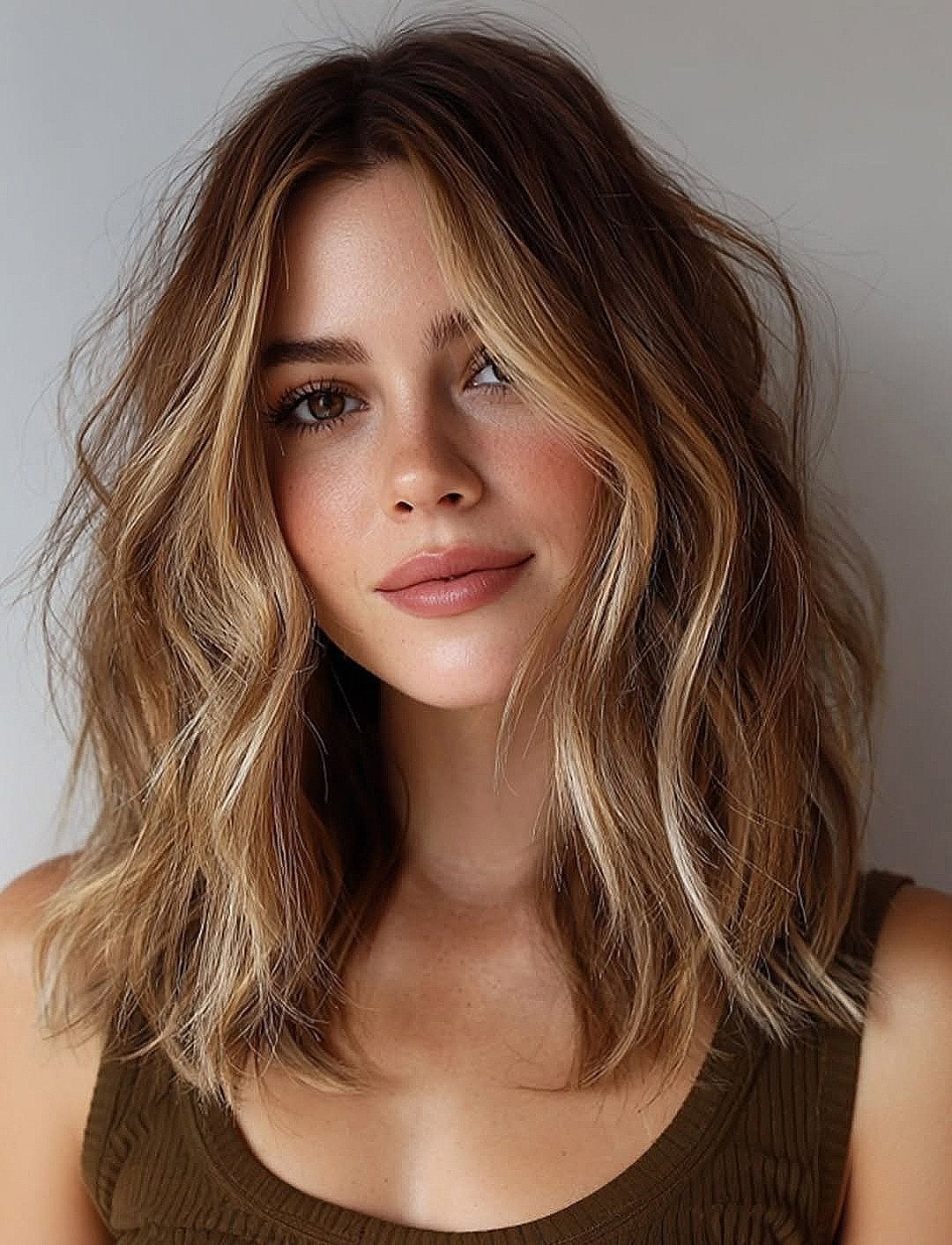 Collarbone Length With Long Layers And Balayage Collarbone Length With Long Layers And Balayage — Trendy Medium Hair