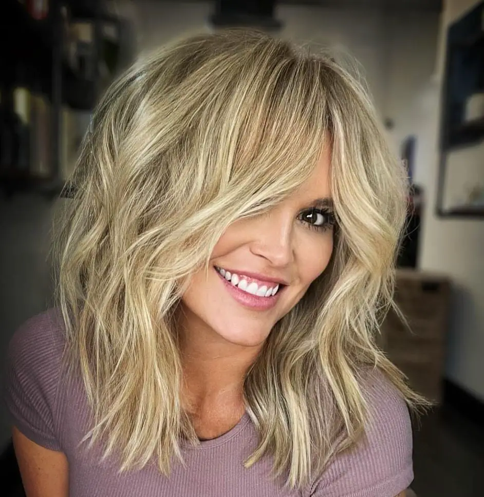 Collarbone Shag With Face-Framing Layers — Trendy Messy Hair