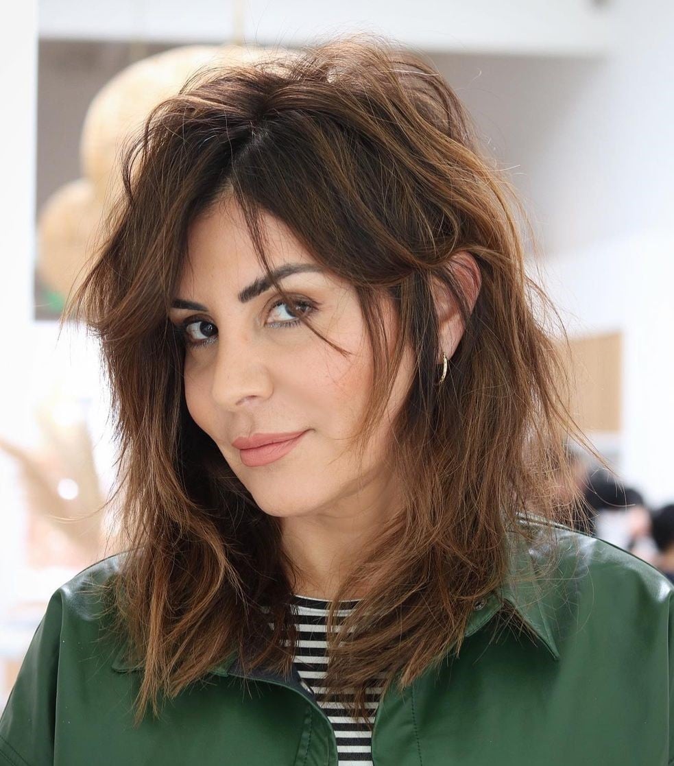 Shoulder-Length Layers With Messy Blowout — Trendy Messy Hair