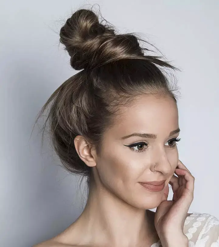Wavy Dark Blonde Messy Bun Wavy Dark Blonde Messy Bun — Trendy Natural Bun