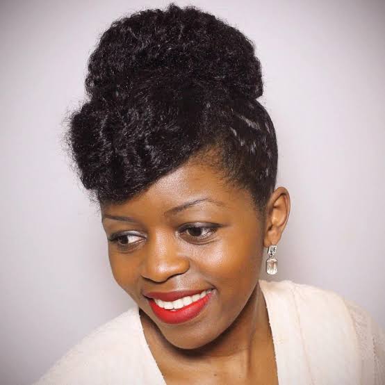 Textured Dark Brown Low Bun, Mid-Back Textured Dark Brown Low Bun, Mid-Back — Trendy Natural Bun