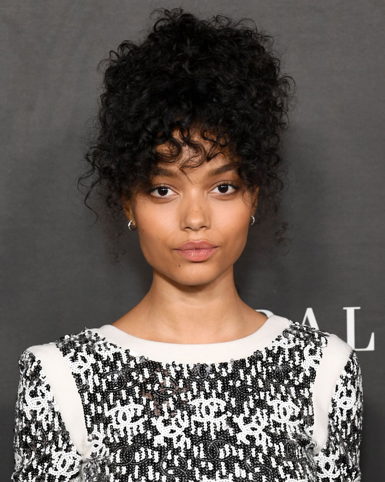 Voluminous Pineapple Updo With Curly Bangs — Trendy Natural Hair