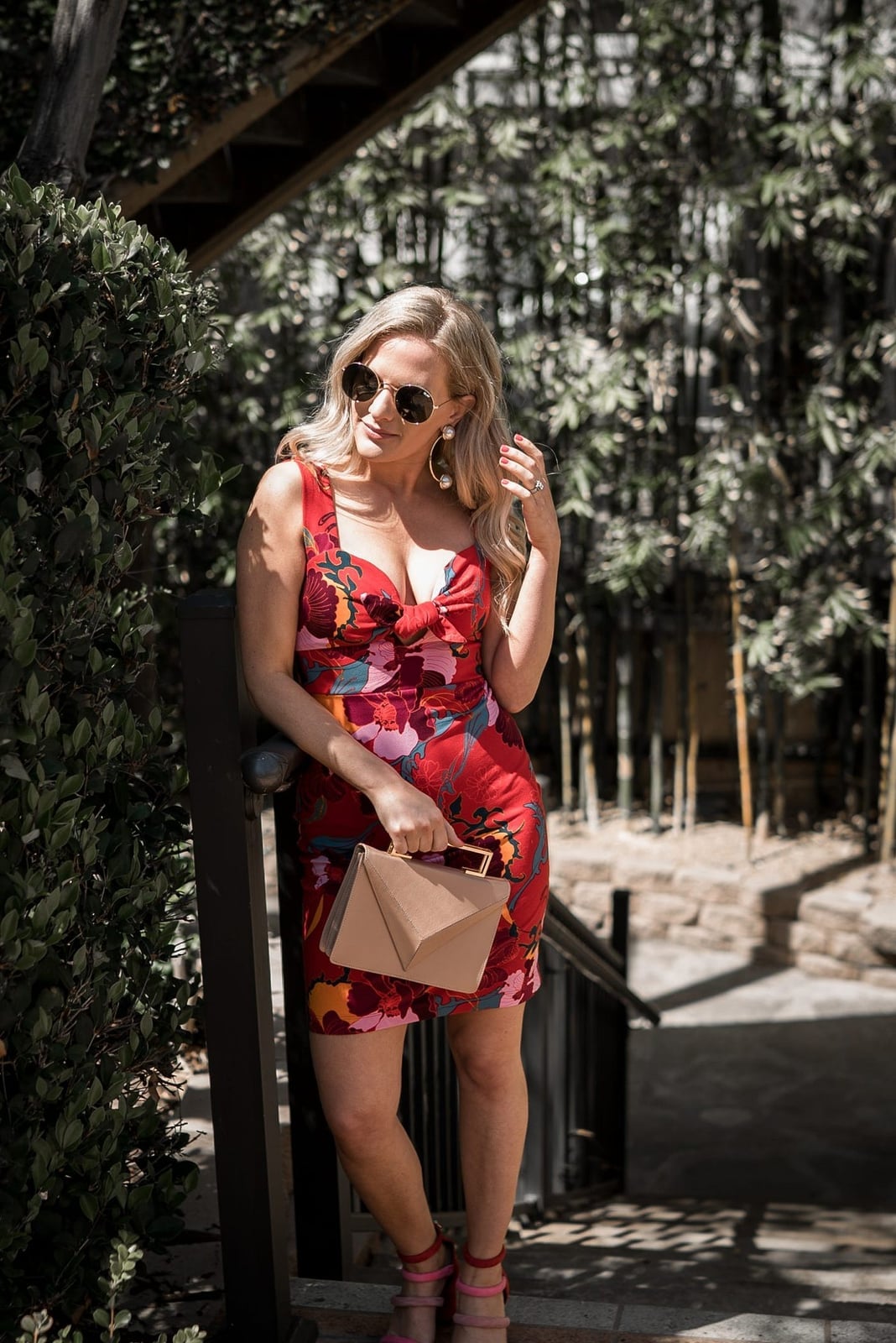 Floral Print Mini Dress with Strappy Sandals Floral Print Mini Dress with Strappy Sandals — Trendy Night Out Outfits