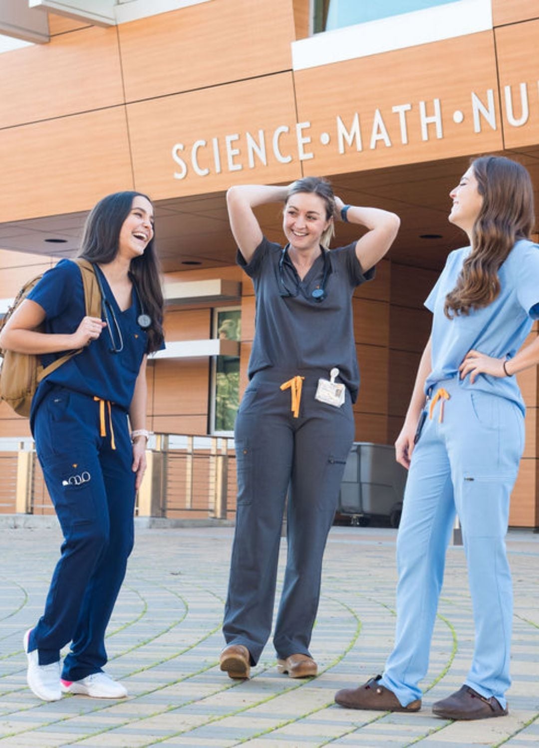 Modern Nurse Scrubs in Navy, Gray, and Light Blue Modern Nurse Scrubs in Navy, Gray, and Light Blue — Trendy Nurse Outfits
