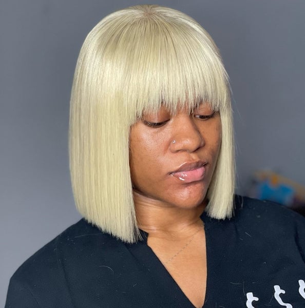 Blonde Bob with Black Top Blonde Bob with Black Top — Trendy Quick Weave
