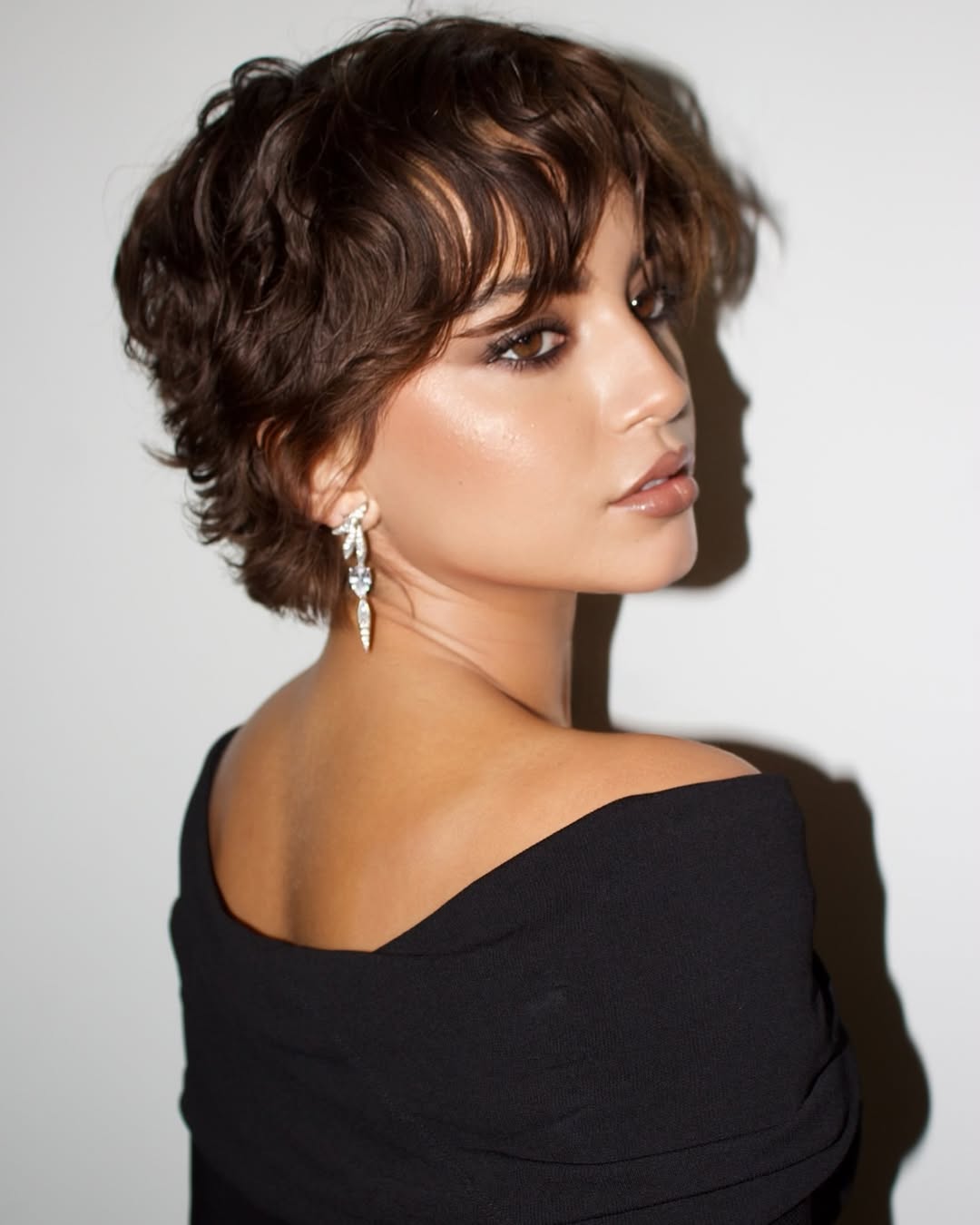 Textured Dark Brown Pixie With Wispy Bangs — Trendy Short Hair Hairstyles