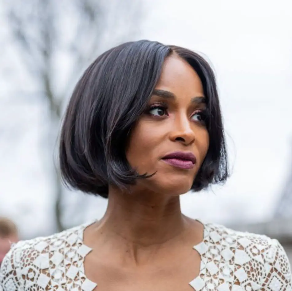 Sleek Chin Length Black Bob — Trendy Short Hair Hairstyles