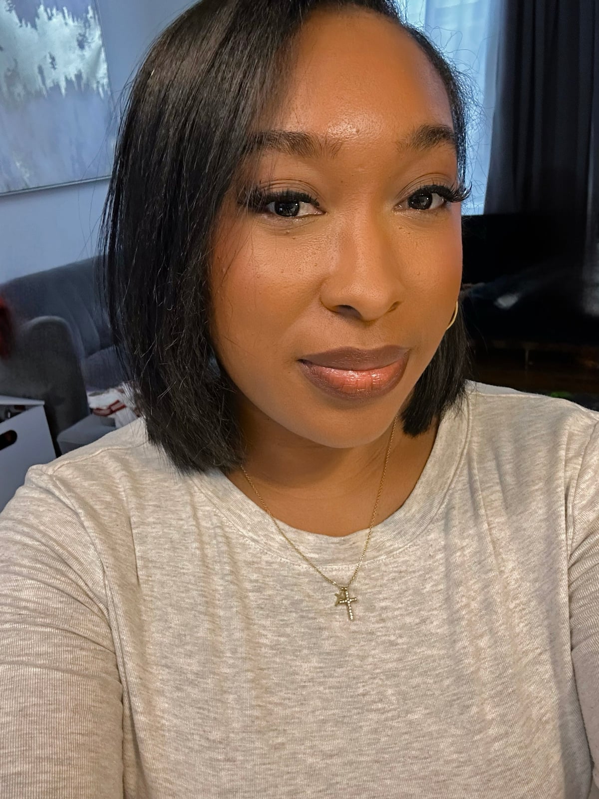 Collarbone Layers Soft Waves, Dark Brown Collarbone Layers Soft Waves, Dark Brown — Trendy Silk Press
