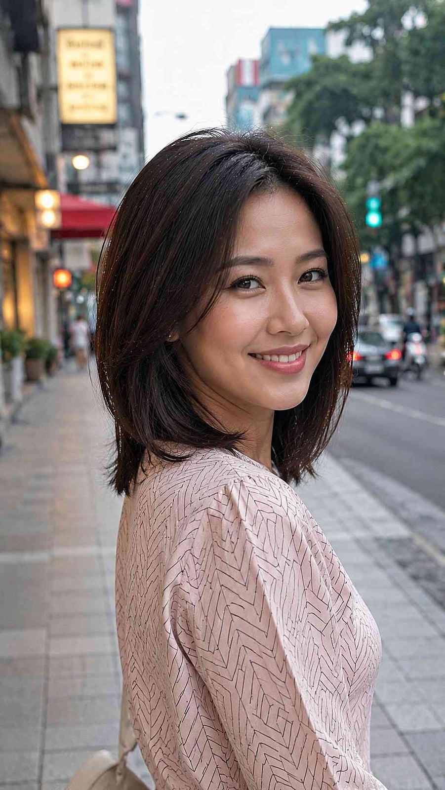 Chin Length Bob With Layered Ends Chin Length Bob With Layered Ends — Trendy Straight Hair