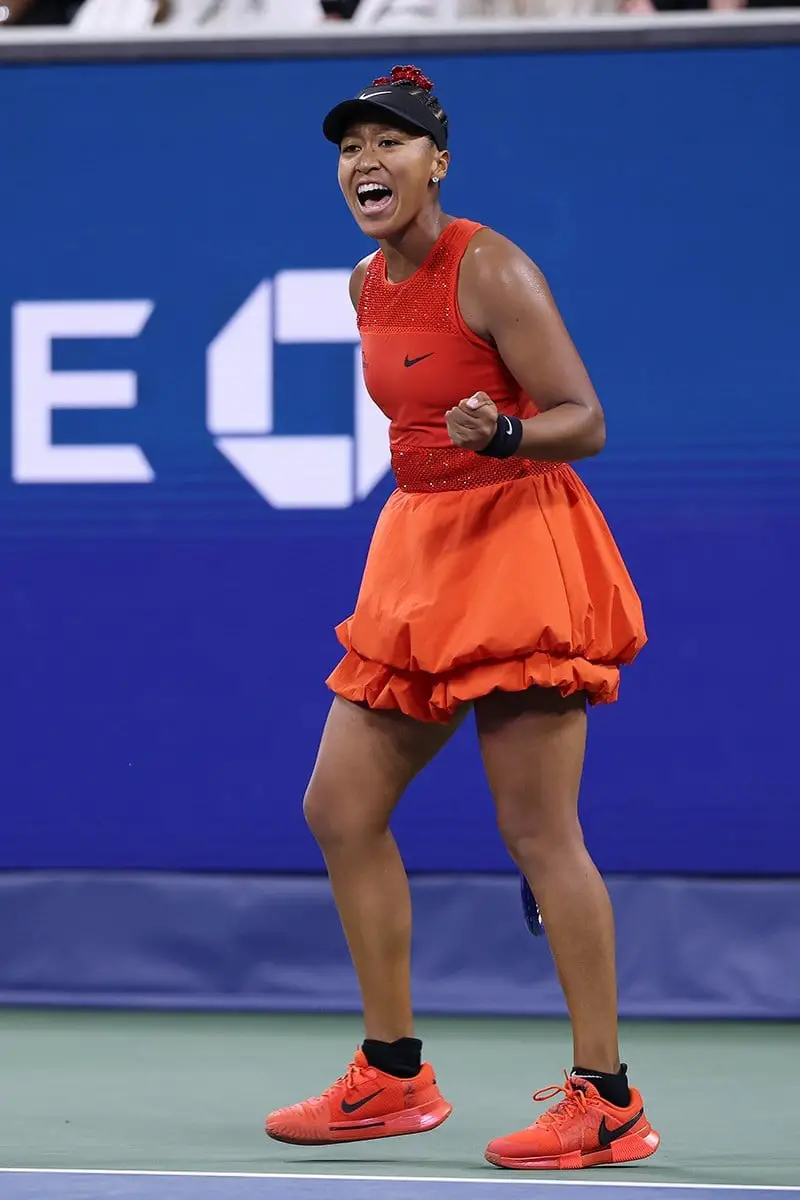 Orange Sequin-Embellished Tennis Dress Orange Sequin-Embellished Tennis Dress — Trendy Tennis Outfits