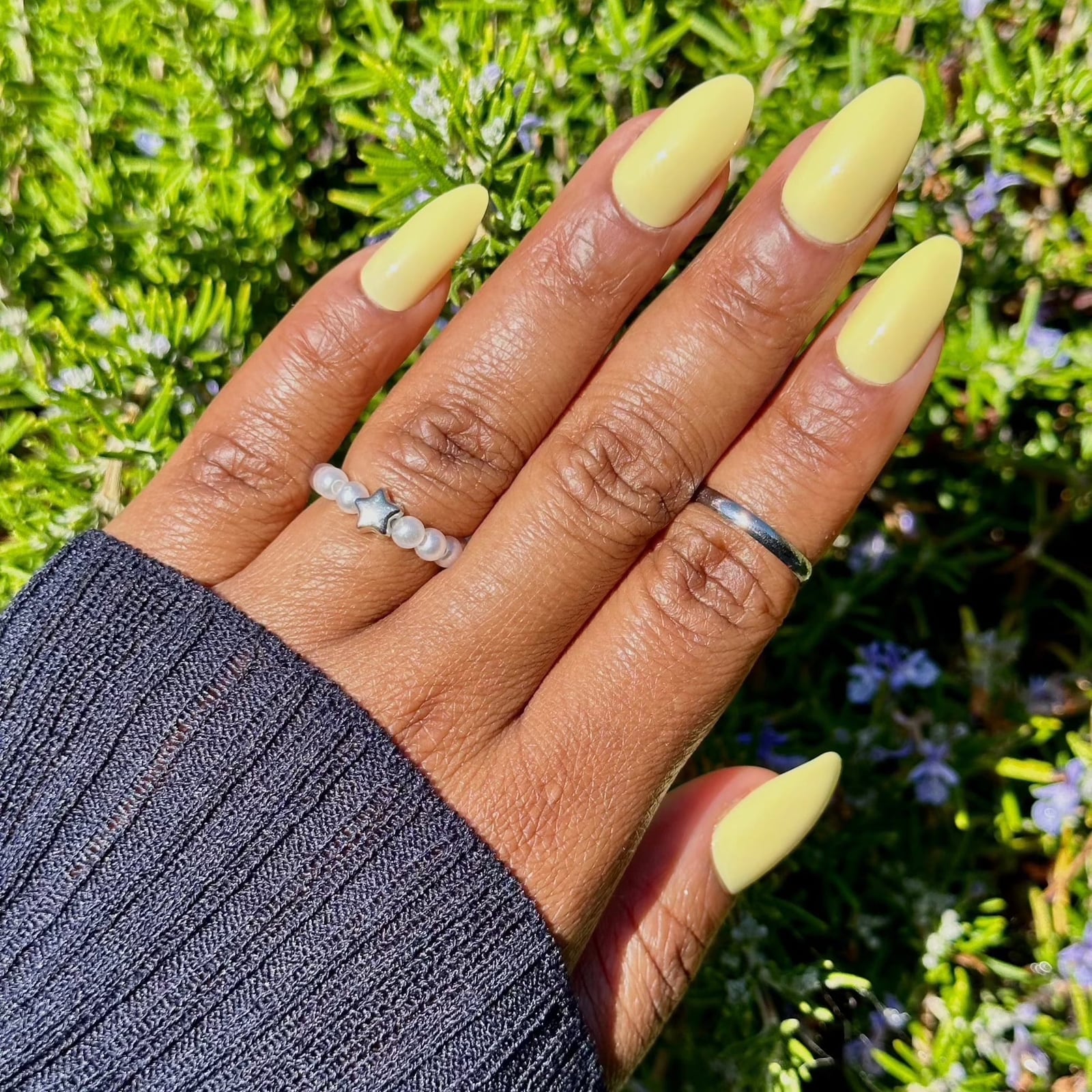 Vibrant Bright Yellow Glossy Long Stiletto Nails Vibrant Bright Yellow Glossy Long Stiletto Nails — Trendy Yellow Nails